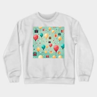 Happy Birthday Party Celebration Pattern 9 Crewneck Sweatshirt